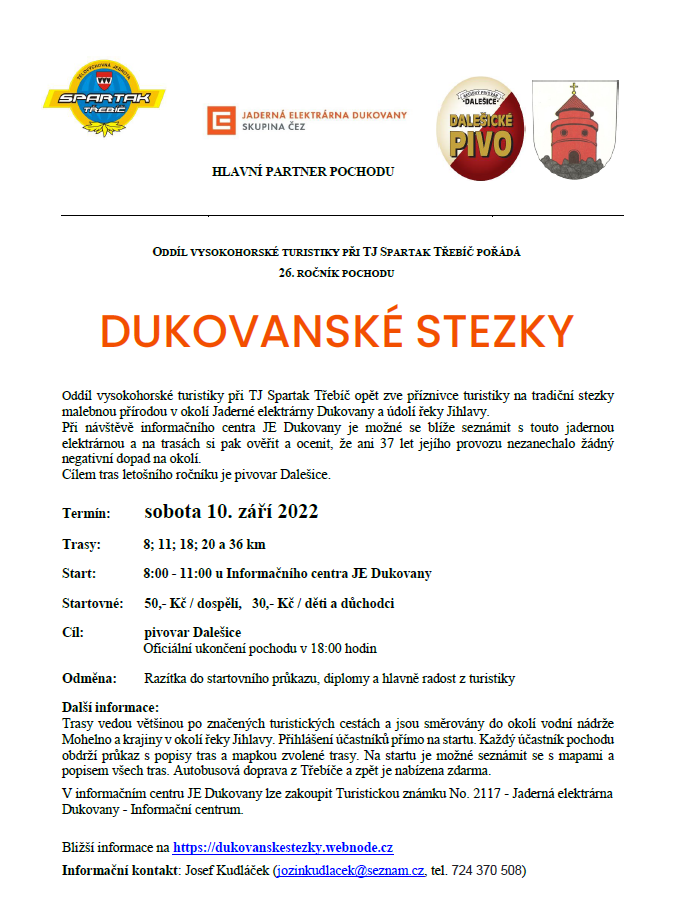 10.9 Dukovany propozice