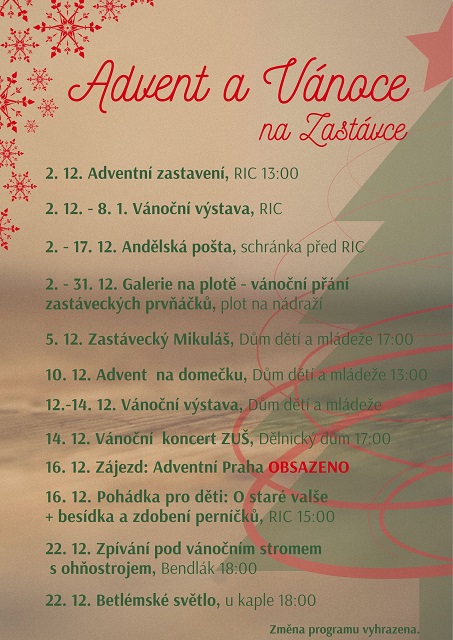 Advent a Vánoce v Zastávce kopie