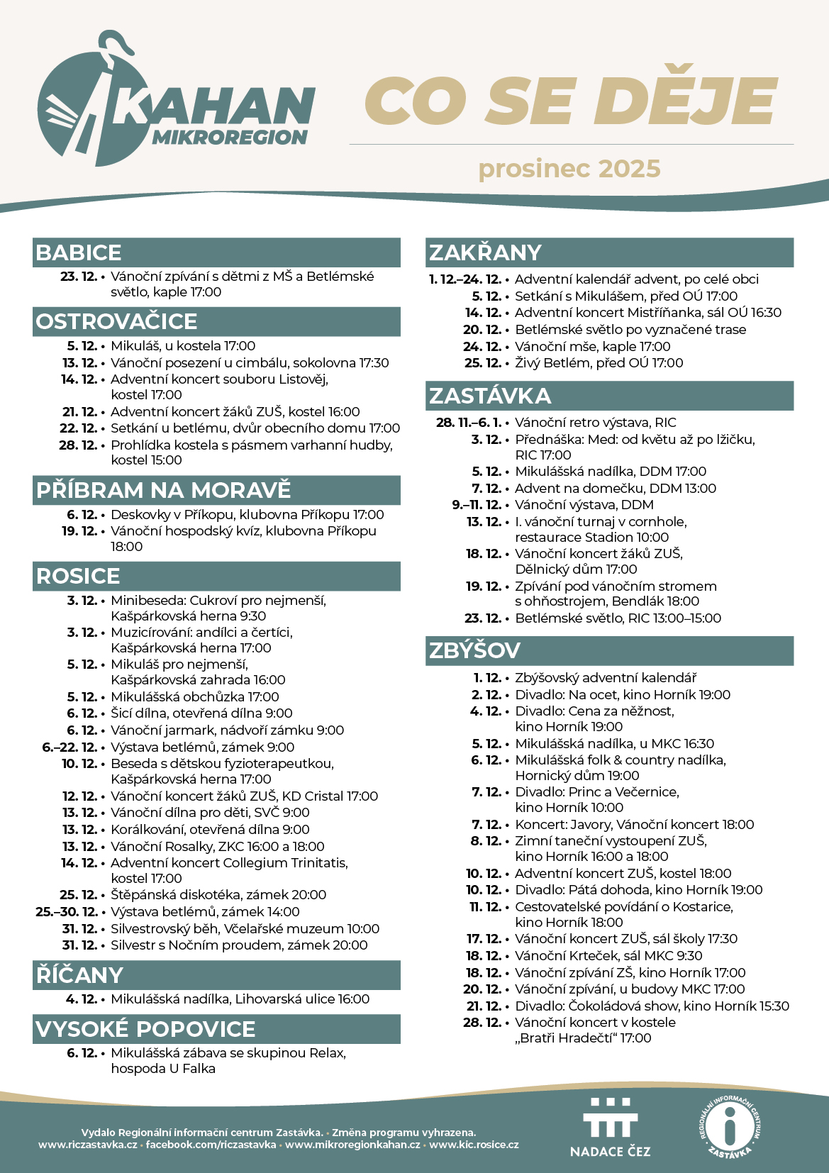  RIC Zastavka Kulturni prehled MR Kahan prosinec 2025 A3 11 2025 1.1 WEB