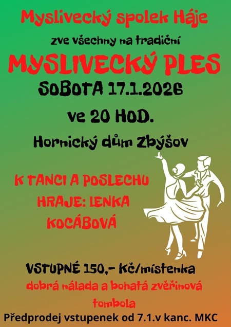 17.1 ZBysov Myslivecky ples